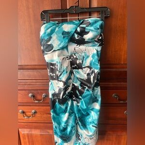 Jump Teal and Black Floral Dress